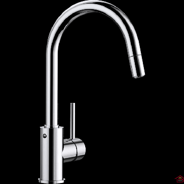 MITIGEUR CUISINE MIDA-S CHROME AVEC DOUCHETTE BLANCO