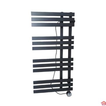 SECHE SERVIETTE VERONA 1000X500 NOIR THERMOSTAT