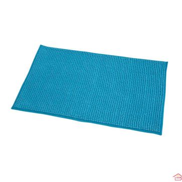 TAPIS MICROFIBRE BOULES UNI 45 X 75 CM - TURQUOISE