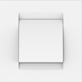 PLAQUE SIMPLE BLANCHE POUR INTERRUPTEUR OU PRISE ÉLECTRIQUE STANDARD FRANÇAIS SÉRIE KARLA 85X85 MM