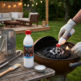 GEL ALLUME-FEU POUR BARBECUE CHEMINÉE ET BRASERO 500 ML FLAMAX