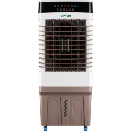 RAFRAÎCHISSEUR D'AIR ÉVAPORATIF MOBILE GRANDE CAPACITÉ AVEC TÉLÉCOMMANDE 6500 M³/H 150 W RÉSERVOIR 50 L R'PUR