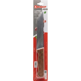 COUTEAU DE BOUCHER PROFESSIONNEL À LAME INOX TREMPÉE ET MANCHE EN BOIS 17,5 CM
