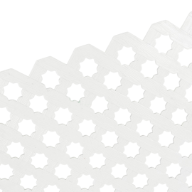 PANNEAU DÉCORATIF MAMOUNY ZELIDJA 140 X 85 CENTIMÈTRES BLANC POUR EXTÉRIEUR MOTIF ZELLIJ TRADITIONNEL