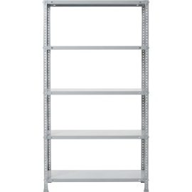 KIT DE RAYONNAGE MÉTALLIQUE BLANC 180 X 90 X 40 CM 5 ÉTAGÈRES 80 KG PAR NIVEAU