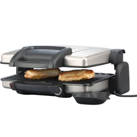 GRILL VIANDE PANINI SEVERIN 1800 W MULTIFONCTION AVEC PLAQUES ANTIADHÉSIVES AMOVIBLES ET THERMOSTAT RÉGLABLE