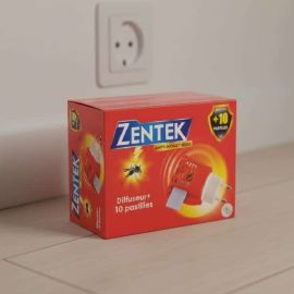 DIFFUSEUR ÉLECTRIQUE ANTI-MOUSTIQUES ZENTEK 200 W AVEC 10 PASTILLES RÉPULSIVES