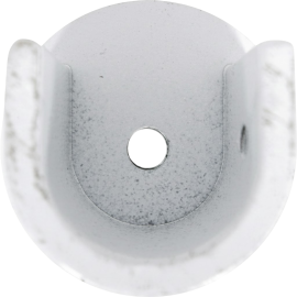 LOT DE 2 NAISSANCES POUR TRINGLE À RIDEAUX BLANC OR DIAMÈTRE 20 MM