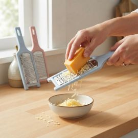 RÂPE DE CUISINE MANUELLE AVEC MANCHE ANKI 30 CM EN ACIER INOXYDABLE ET PLASTIQUE