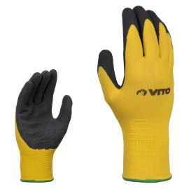 GANTS DE TRAVAIL EN NITRILE ANTIDÉRAPANTS XL 25.4 CM VITO