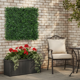 PANNEAU MUR VÉGÉTAL ARTIFICIEL BUIS 50 X 50 CENTIMÈTRES POUR JARDIN ET CLÔTURE