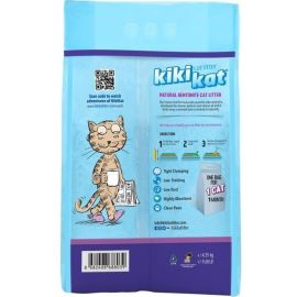 LITIÈRE AGGLOMÉRANTE POUR CHATS KIKIKAT PARFUM LAVANDE 5 LITRES