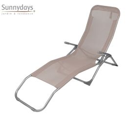 BAIN DE SOLEIL 185X61X95 CM TAUPE