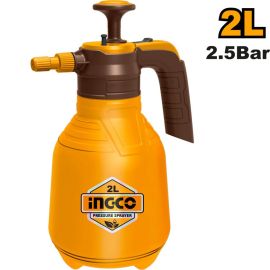 PULVÉRISATEUR À PRESSION MANUEL 2 LITRES AVEC BUSE RÉGLABLE ET SYSTÈME DE SÉCURITÉ INGCO