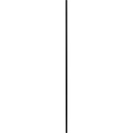 TUBE DE TRINGLE À RIDEAUX EN FER FORGÉ NOIR MAT DIAMÈTRE 20 MM LONGUEUR 150 CM