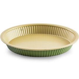 MOULE À TARTE ROND EN MÉTAL ANTIADHÉSIF 28 CM BEIGE TERRAILLON