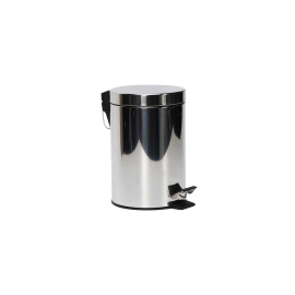 POUBELLE À PÉDALE EN ACIER INOXYDABLE 3 LITRES AVEC SEAU INTÉRIEUR AMOVIBLE
