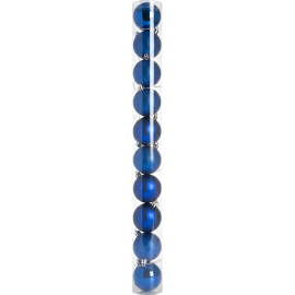 BOÎTE DE 10 BOULES DE SAPIN TURQUOISE DIAMÈTRE 6 CM