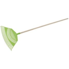 RÂTEAU À FEUILLES EN BOIS AVEC TÊTE EN PLASTIQUE 55X145 CM KINZO 23 DENTS
