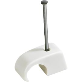 SACHET DE 25 CLIP EN NYLON BLANC MULTIDIAMÈTRE 4-6 MM