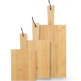 LOT DE 3 PLANCHES À DÉCOUPER AVEC POIGNÉE EN BAMBOU