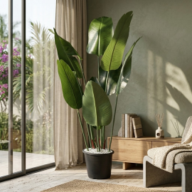 PLANTE DÉCORATIVE D’INTÉRIEUR ARTIFICIELLE HAUTEUR 80 CM AVEC POT