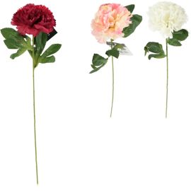 FLEUR ARTIFICIELLE ŒILLET 50 CM AVEC TIGE FLEXIBLE