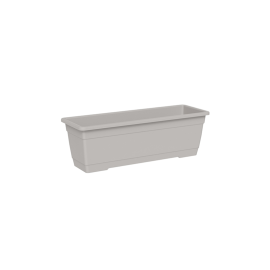 JARDINIÈRE RECTANGULAIRE BIRKA 40 CM NUAGE AVEC SOUCOUPE INTÉGRÉE TERA