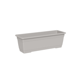 JARDINIÈRE RECTANGULAIRE BIRKA 50 CM NUAGE AVEC SOUCOUPE INTÉGRÉE TERA