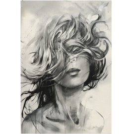 TABLEAU IMPRIMÉ PREMIUM FEMME SUR TOILE 60 X 90 CM