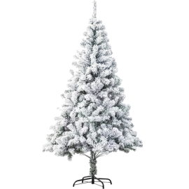 SAPIN DE NOËL LUXE ENNEIGÉ 2,10 M AVEC 800 BRANCHES