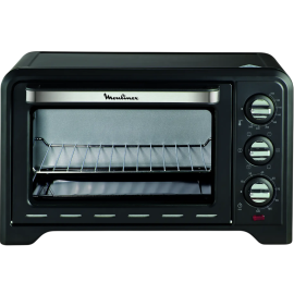 FOUR ÉLECTRIQUE MOULINEX POSABLE À CHALEUR TOURNANTE 19 LITRES NOIR