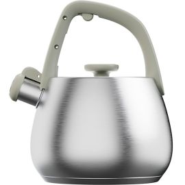 BOUILLOIRE SIFFLANTE EN ACIER INOXYDABLE 2 LITRES COULEUR SAUGE BERGHOFF AVEC POIGNÉE ERGONOMIQUE