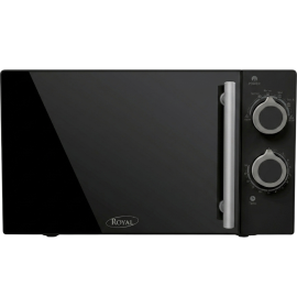 FOUR À MICRO-ONDES NOIR 20 LITRES 700 WATTS AVEC FONCTIONS CUISSON DÉCONGÉLATION ET GRILL ROYAL