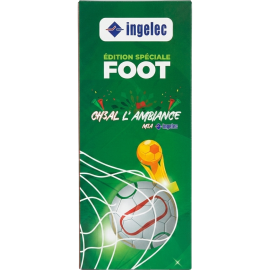 KIT PROMOTIONNEL BLOC MULTIPRISE ÉLECTRIQUE 4 PRISES AVEC TERRE ET SÉCURITÉ ENFANT 1,5 MÈTRE NOIR + GOURDE ÉDITION SPÉCIALE FOOT OFFERTE