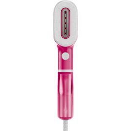 DÉFROISSEUR VAPEUR PORTABLE ULTRA COMPACT 1300 W AVEC BROSSE ANTI-PELUCHE ET SAC DE TRANSPORT TEFAL PURE POP ROSE