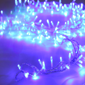 GUIRLANDE CLIGNOTANTE 500 LEDS BLEUS AVEC MINUTERIE 25 M