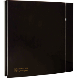 EXTRACTEUR AÉRATEUR SILENT DESIGN 100 CZ NOIR 85 M³/H AVEC CLAPET ANTI-RETOUR 230V