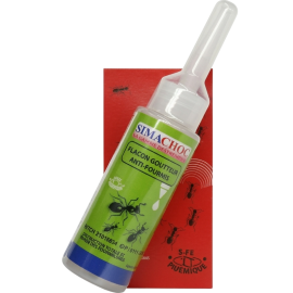 FLACON GOUTTEUR ANTI-FOURMIS APPÂT INSECTICIDE ÉLIMINATION DES COLONIES DE FOURMIS 25 G SIMACHOC