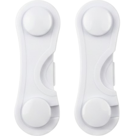 LOT DE 2 BLOQUE VITRINES BÉBÉ EN PLASTIQUE AVEC ADHÉSIF DE SÉCURITÉ