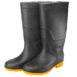 BOTTES EN PVC TAILLE 45 NOIR INGCO
