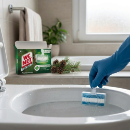 BLOCS NETTOYANTS ET DÉSODORISANTS POUR TOILETTES PARFUM FRAÎCHEUR MONTAGNE 4 PIÈCES 3+1 GRATUIT WC NET