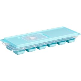 BAC À GLAÇONS EN SILICONE AVEC COUVERCLE TRANSPARENT PLASTIQUE 12 GLAÇONS