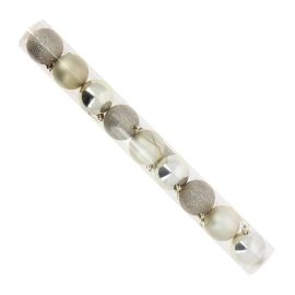 BOULE DE NOEL 6CM X 9PCS - CHAMPAGNE FERRIQUE