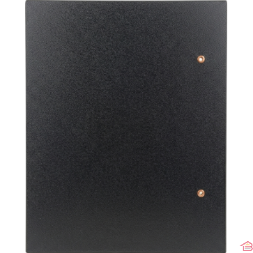 TABLETTE MURALE FLOTTANTE EN BOIS MDF NOIR À FIXATION INVISIBLE 30 CM AVEC SUPPORT ET VIS DE FIXATION