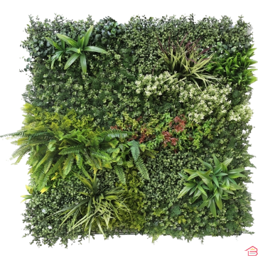 PANNEAU MURAL DE PLANTES ARTIFICIELLES 3D MEADOW 1x1 M