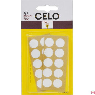 LOT DE 20 CAPUCHONS ADHÉSIFS POUR CACHE VIS BLANCS EN PVC DIAMÈTRE 13 MILLIMÈTRES