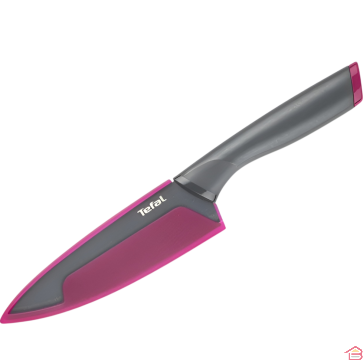 COUTEAU DE CHEF EN ACIER INOXYDABLE ANTIADHÉSIF 15 CENTIMÈTRES AVEC ÉTUI DE PROTECTION FRESH KITCHEN TEFAL