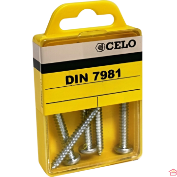 BLISTER DE 5 VIS AUTOTARAUDEUSES TÊTE BOMBÉE PH 4.8X38 MM EN ACIER INOXYDABLE