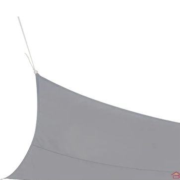 VOILE D’OMBRAGE RECTANGULAIRE GRIS CLAIR 4X3 M EN POLYESTER 160 160GR/M²
